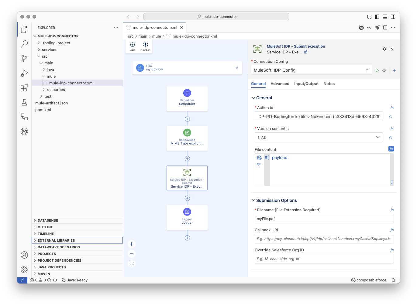 Anypoint Code Builder Screenshot